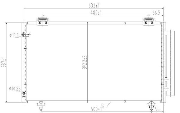 Condensator, climatizare MTR 13054786