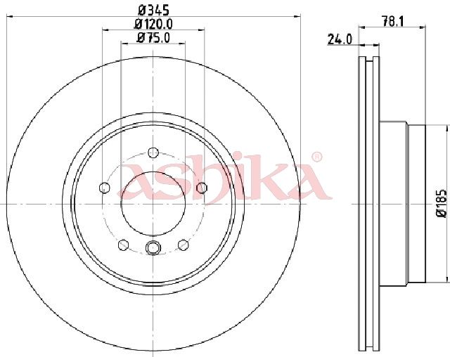 Disc frana ASHIKA 61-00-0130