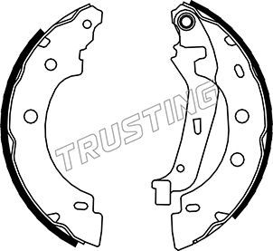Zestaw szczęk hamulcowych TRUSTING 088.230