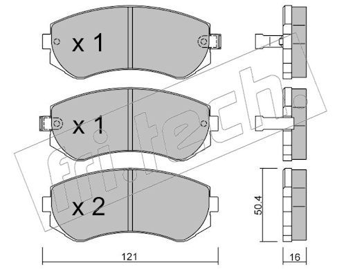 Piduriklotsi komplekt,ketaspidur