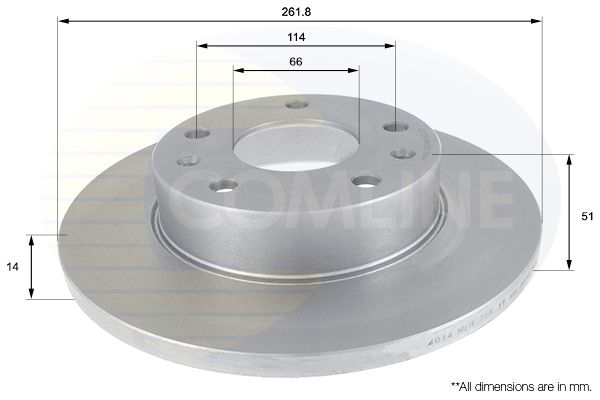 Tarcza hamulcowa COMLINE ADC1308