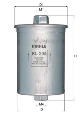 Palivový filter KNECHT KL 204