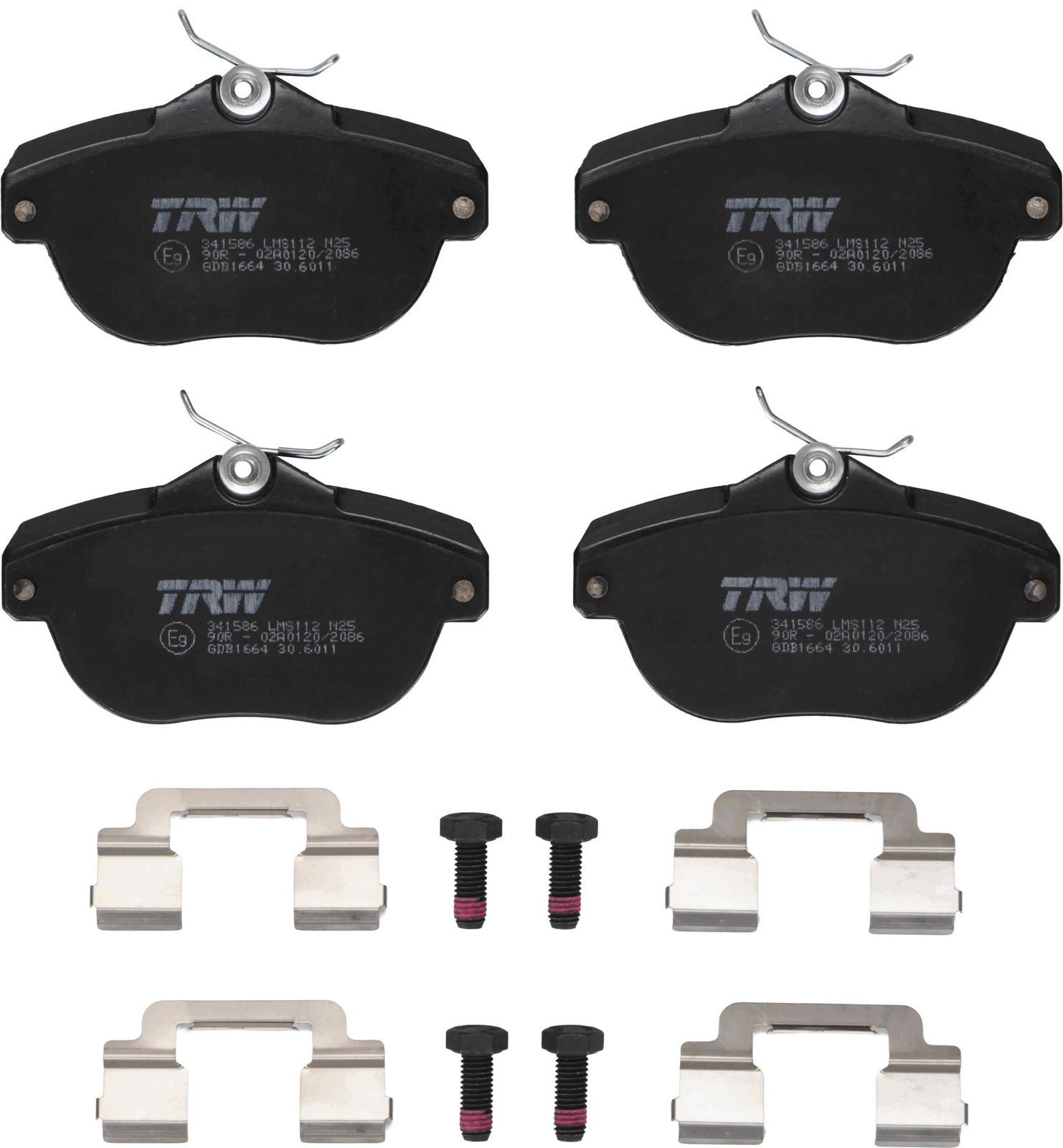 set placute frana,frana disc TRW GDB1664