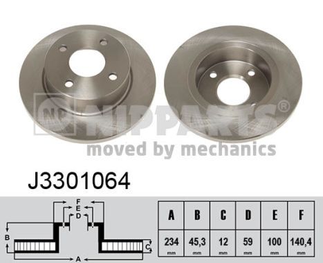 Disc frana NIPPARTS J3301064