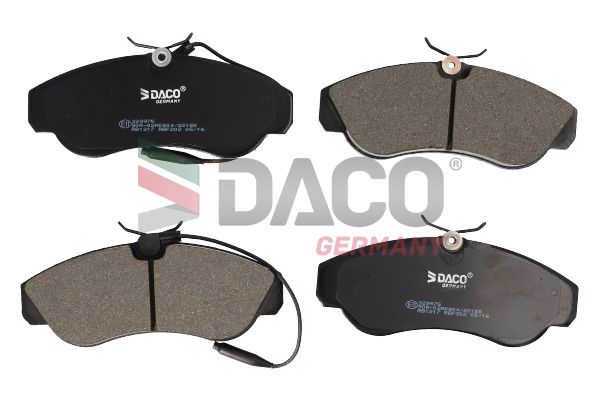 Zestaw klocków hamulcowych, hamulce tarczowe DACO GERMANY 329975