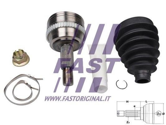 Zestaw przegubu, wał napędowy FAST FT25092K