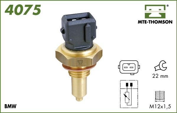 Czujnik, temperatura płynu chłodzącego MTE-THOMSON 4075