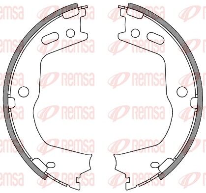 Szczęka hamulcowa, hamulec postojowy REMSA 4666.00