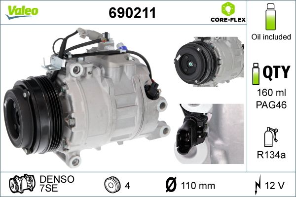 Kompresor klimatizácie VALEO 690211