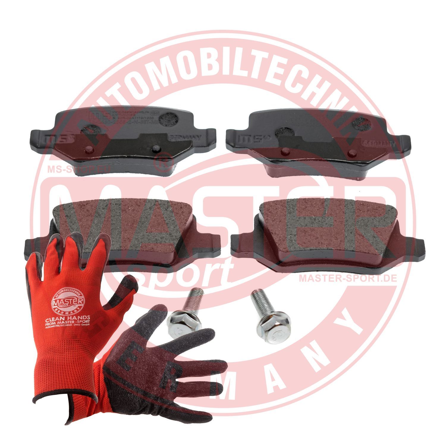 Zestaw klocków hamulcowych, hamulce tarczowe MASTER-SPORT GERMANY 13046028552N-SET-MSP