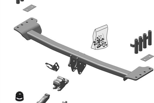 Zestaw zaczepu przyczepy BRINK 635100
