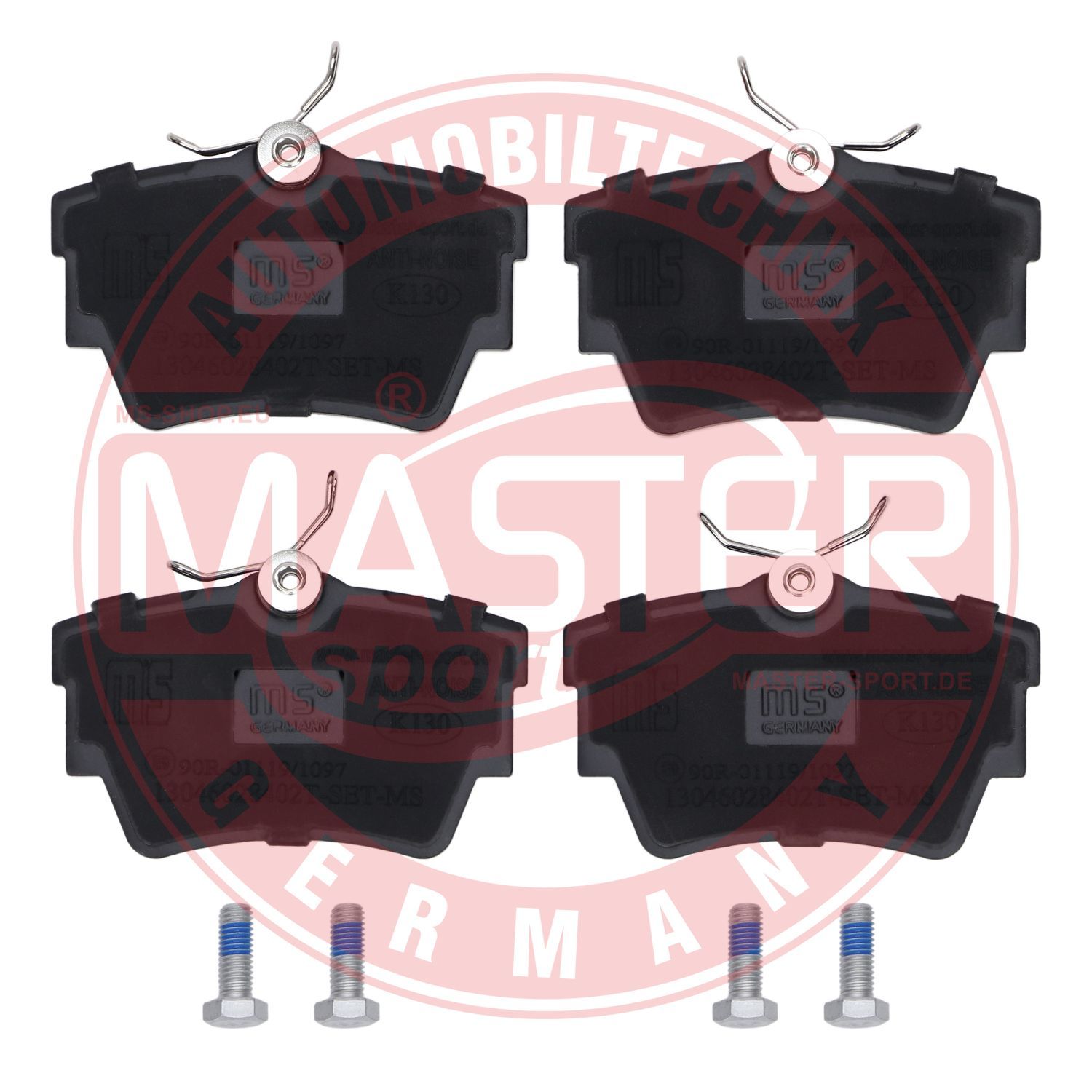 Zestaw klocków hamulcowych, hamulce tarczowe MASTER-SPORT GERMANY 13046028402T-SET-MS