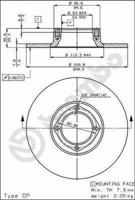 Tarcza hamulcowa AP 14023