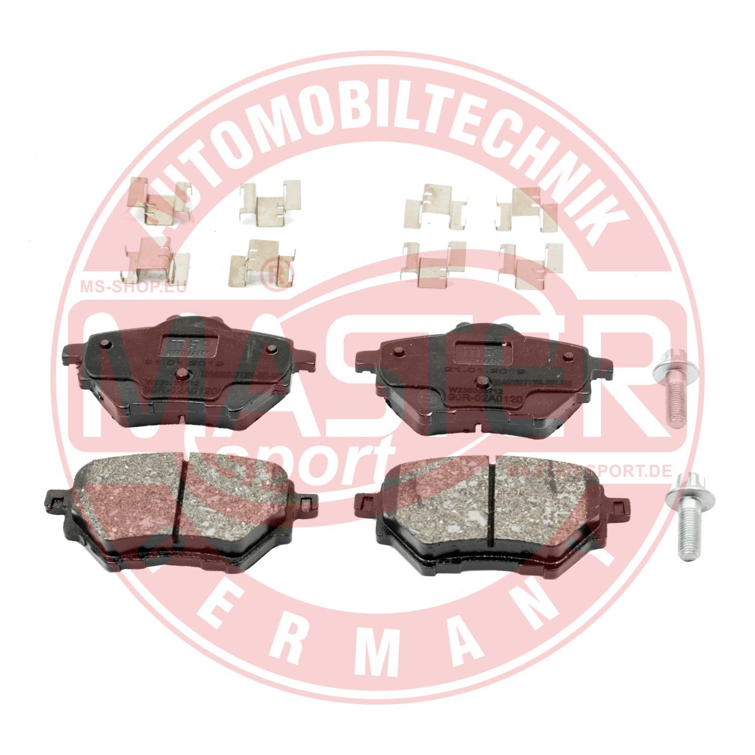 Zestaw klocków hamulcowych, hamulce tarczowe MASTER-SPORT GERMANY 13046038712N-SET-MS