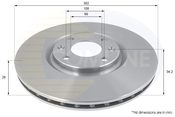 Tarcza hamulcowa COMLINE ADC1592V