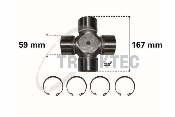 Articulație, arbore articulat TRUCKTEC AUTOMOTIVE 03.34.012