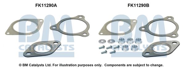 zestaw montażowy, filtr sadzy / filtr cząstek stałych BM CATALYSTS FK11290