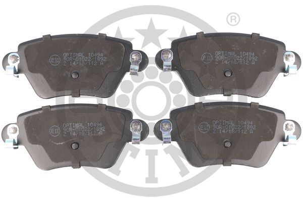 Zestaw klocków hamulcowych, hamulce tarczowe OPTIMAL BP-10494