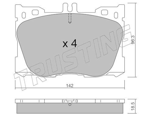 Piduriklotsi komplekt,ketaspidur