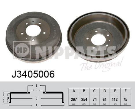 Bęben hamulcowy NIPPARTS J3405006