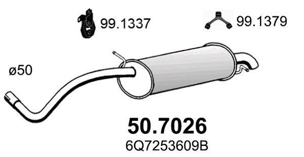 Tłumik końcowy ASSO 50.7026