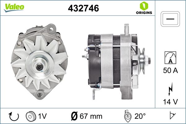 Alternator VALEO 432746