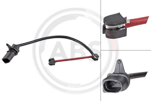 Styk ostrzegawczy, zużycie okładzin hamulcowych A.B.S. 39775