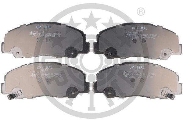 Zestaw klocków hamulcowych, hamulce tarczowe OPTIMAL BP-10201