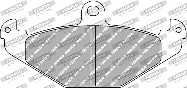 Zestaw klocków hamulcowych, hamulce tarczowe FERODO RACING FCP1560H