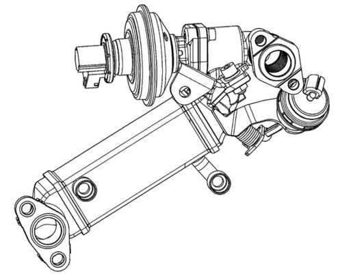 Levně Chladič, recirkulace spalin MAHLE CE 12 000P