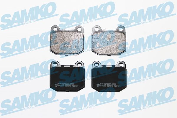 Zestaw klocków hamulcowych, hamulce tarczowe SAMKO 5SP947