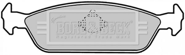 Zestaw klocków hamulcowych, hamulce tarczowe BORG & BECK BBP1379