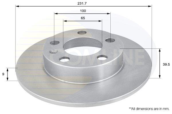 Tarcza hamulcowa COMLINE ADC1414