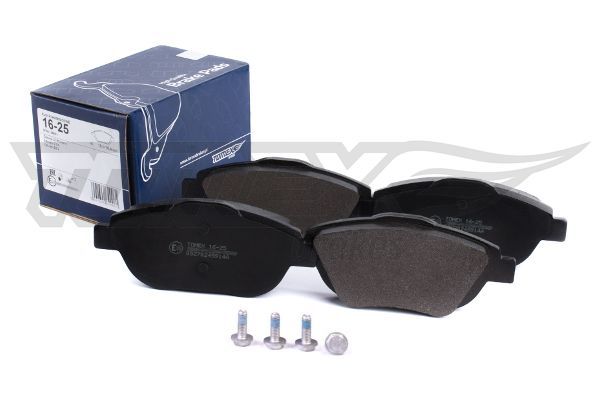 Levně Sada brzdových destiček, kotoučová brzda TOMEX Brakes 16-25