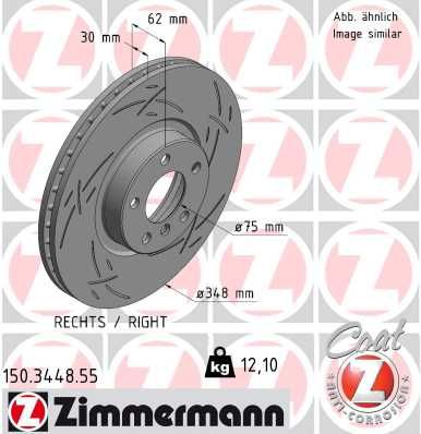 Brzdový kotouč ZIMMERMANN 150.3448.55