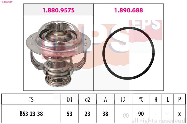 Termostat, chladivo EPS 1.880.957