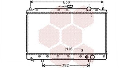 Chłodnica, układ chłodzenia silnika VAN WEZEL 32002043
