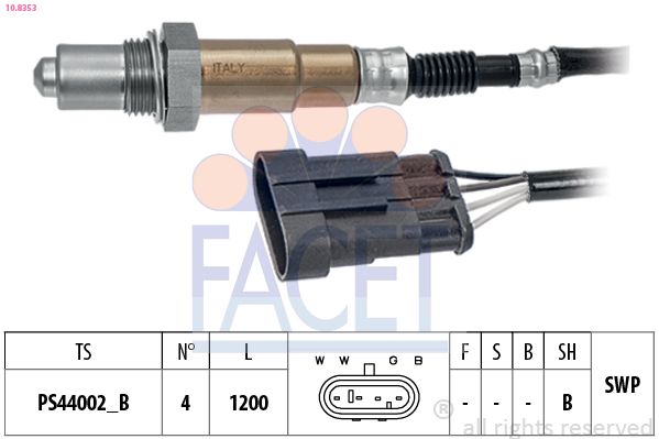 Sonda lambda FACET 10.8353