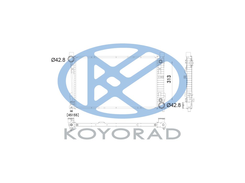 Radiator, racire motor KOYORAD PL412919R