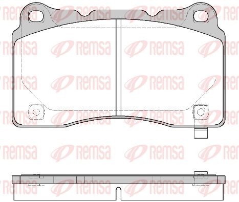 Zestaw klocków hamulcowych, hamulce tarczowe KAWE 0666 24