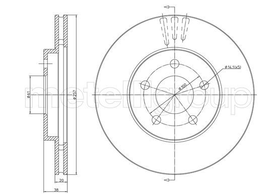 Tarcza hamulcowa CIFAM 800-1629C