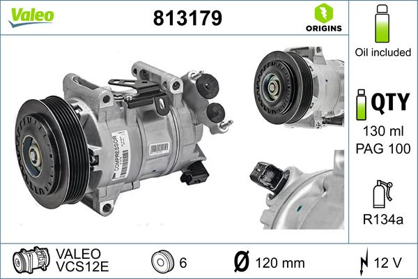 Kompresor, klimatyzacja VALEO 813179