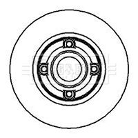 Tarcza hamulcowa BORG & BECK BBD5889S