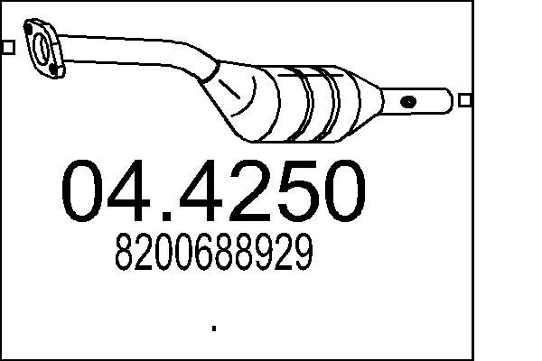 Katalizator MTS 8200688929