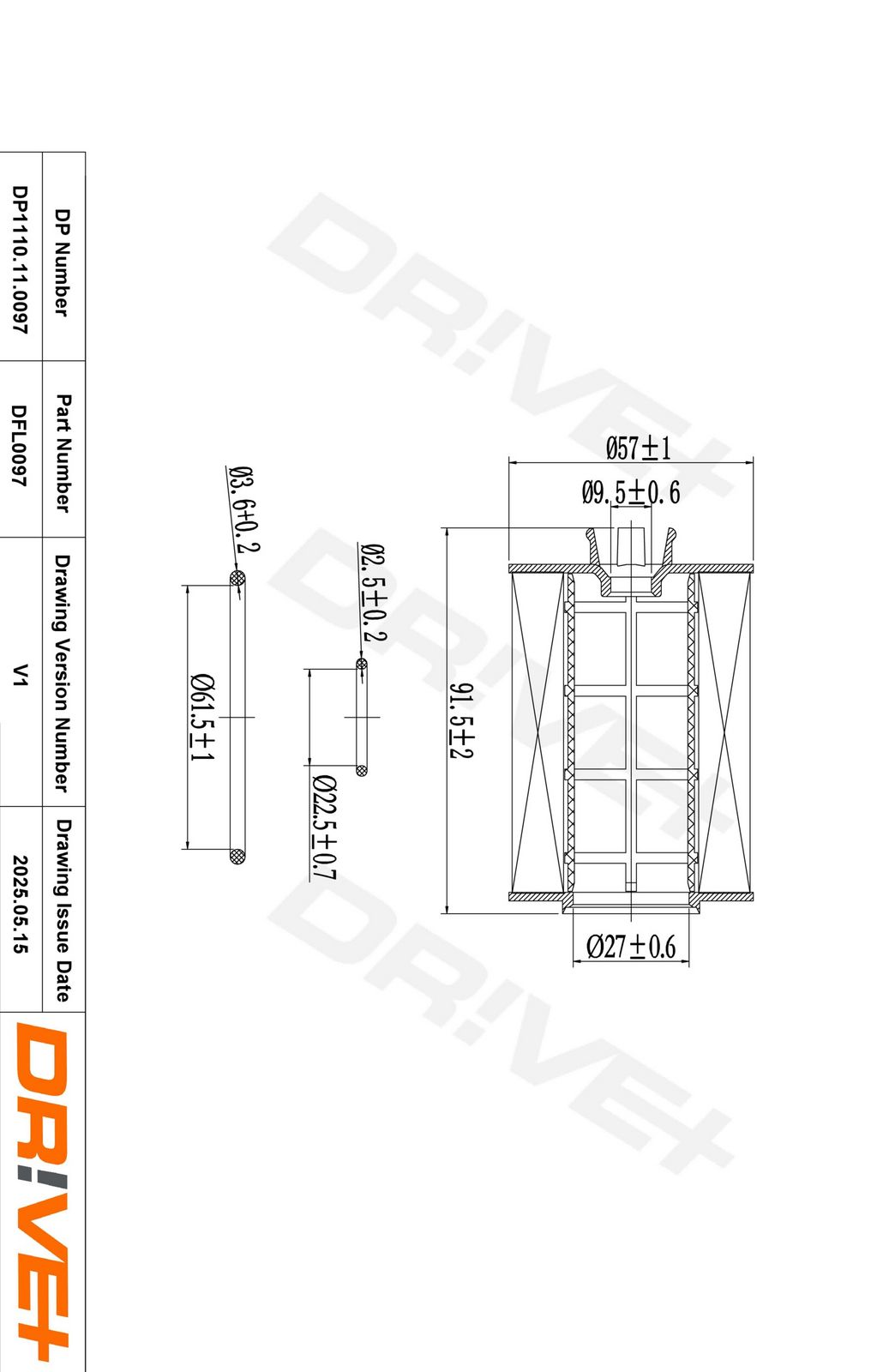 Filtru ulei Dr!ve+ DP1110.11.0097