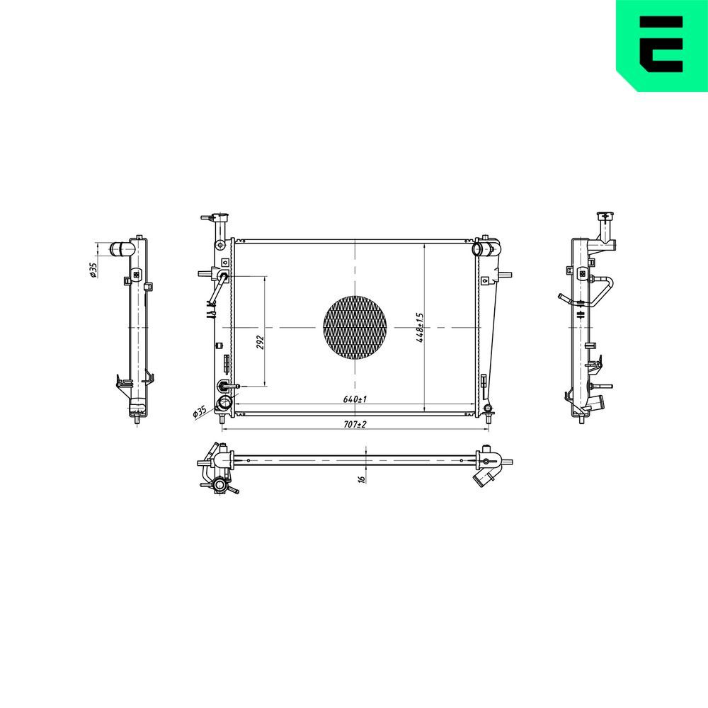 Radiator, racire motor ERA 673528