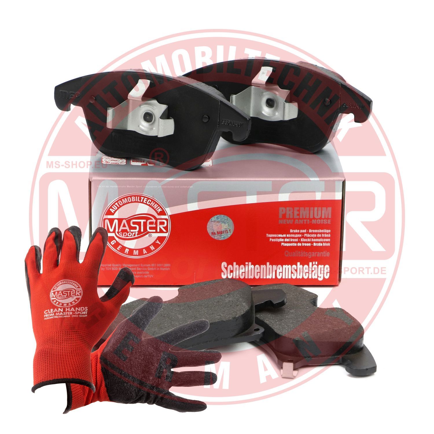 Zestaw klocków hamulcowych, hamulce tarczowe MASTER-SPORT GERMANY 13046120922N-SET-MSP