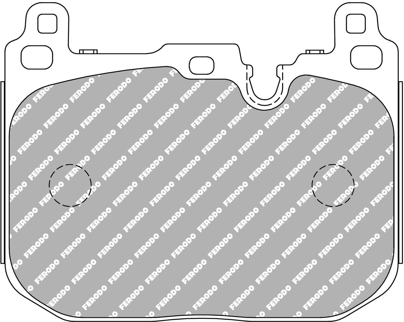 set placute frana,frana disc FERODO RACING DS1.11 FCP4611W