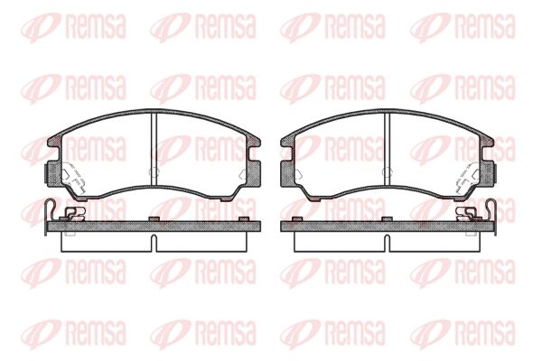 Zestaw klocków hamulcowych, hamulce tarczowe KAWE 0191 04