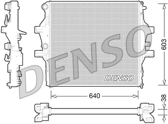 Chladič, chlazení motoru DENSO DRM12009